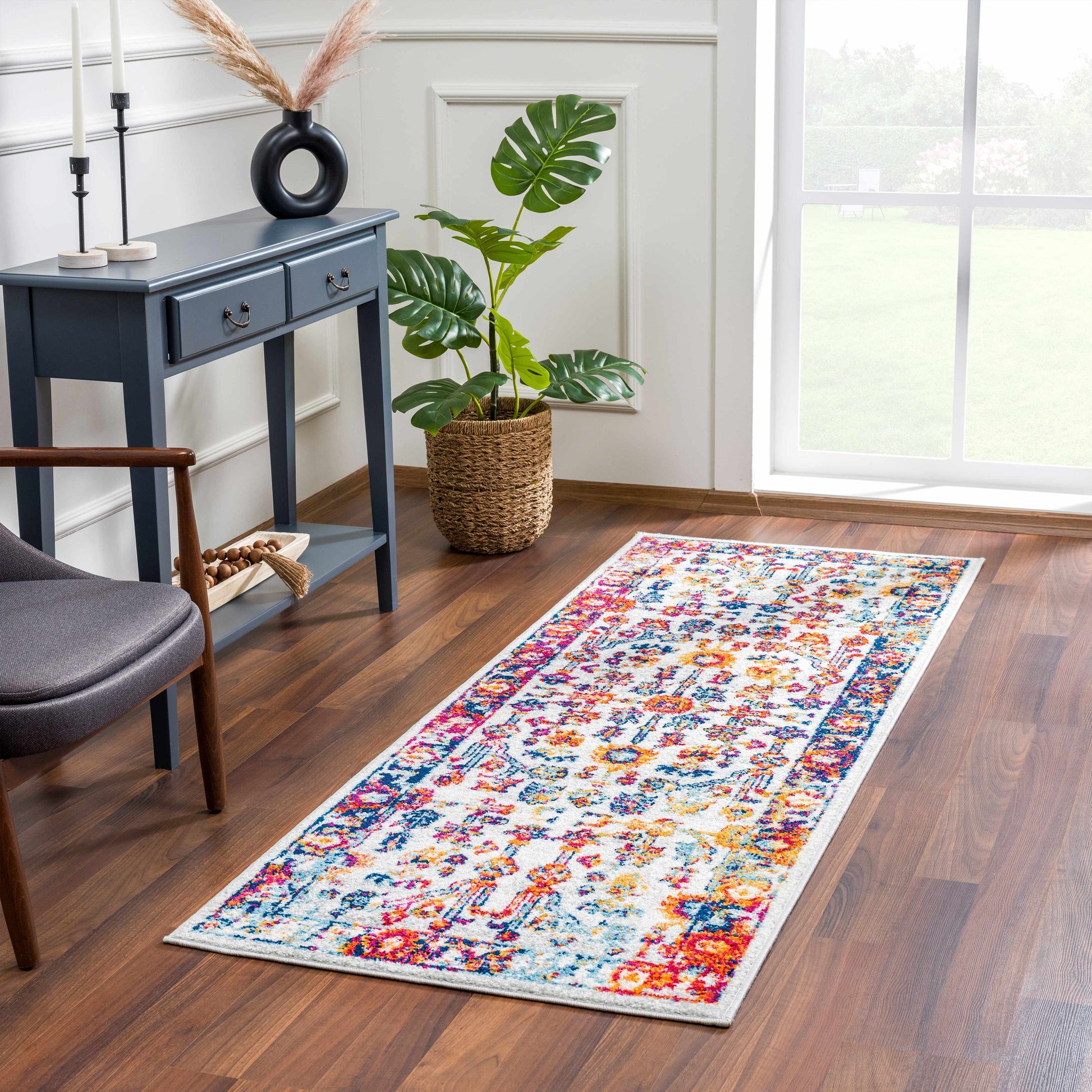 Istanbul Vintage Orange Area Carpet - Clearance-2