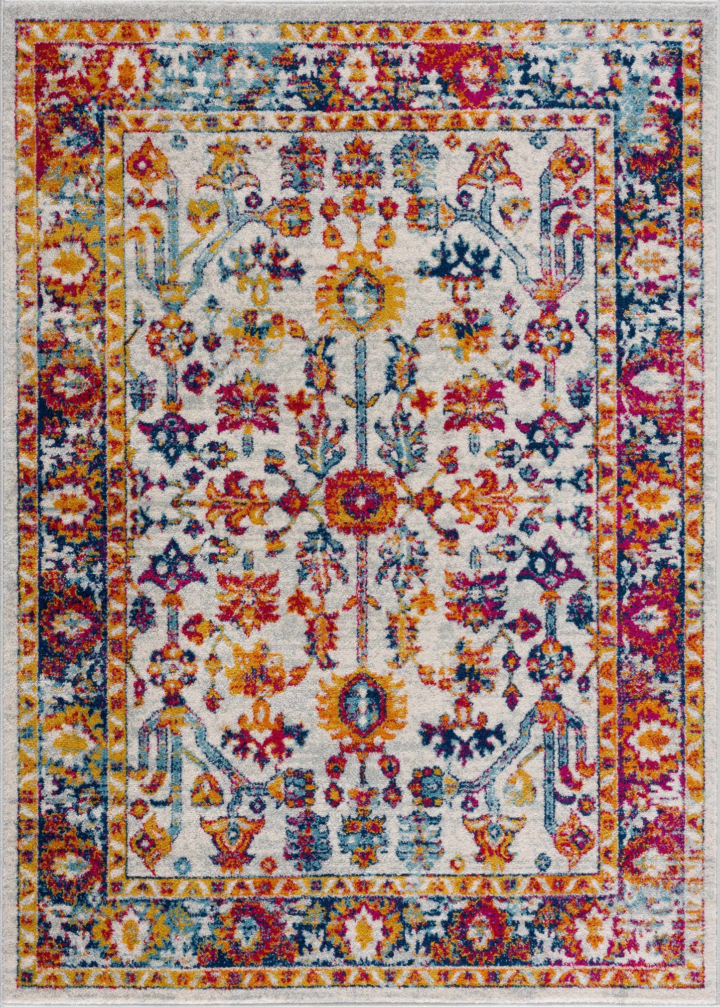 Istanbul Vintage Orange Area Carpet - Clearance-3