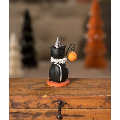 Skeleton Cat with Lantern by Bethany Lowe Designs-2