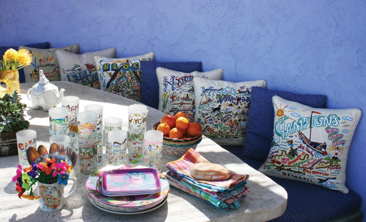 Sonoma County, CA Hand-Embroidered Pillow-3
