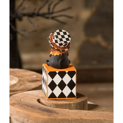 Top Hat Kitty on Block by Bethany Lowe Designs-2