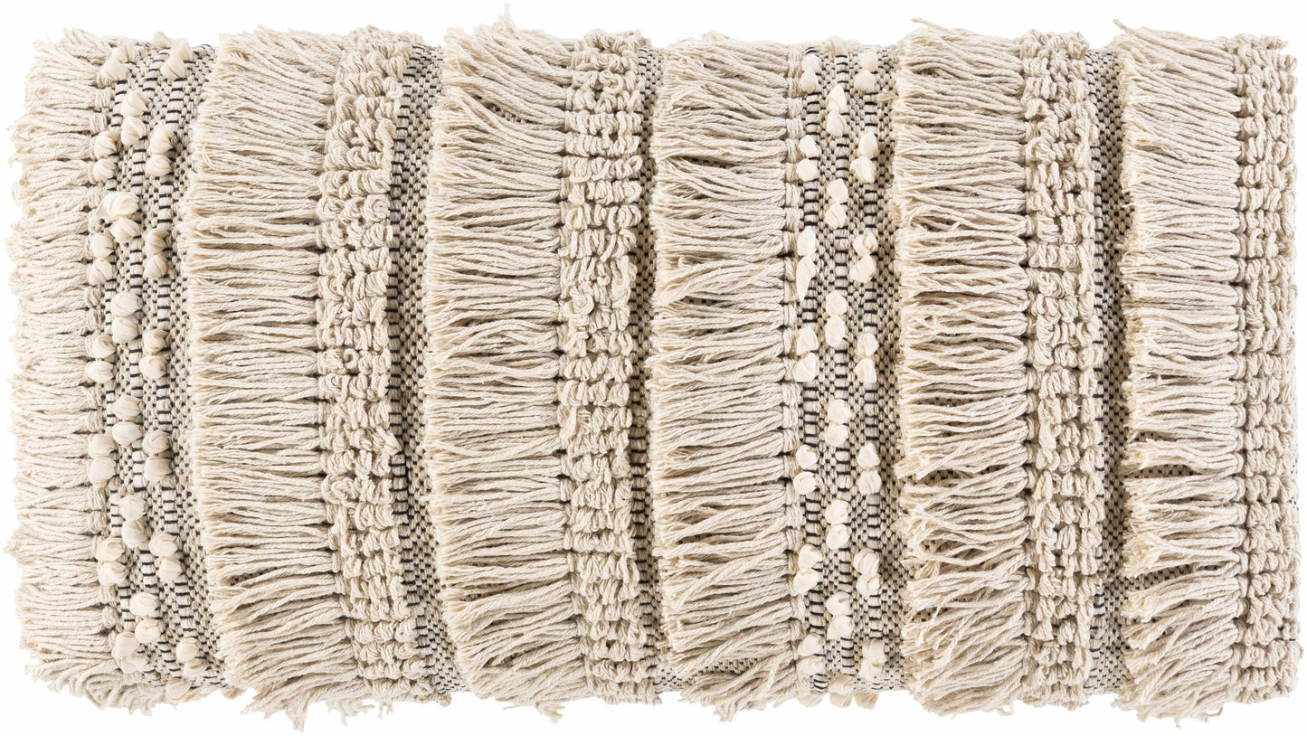 Tugbong Boho Fringe Knit Bench-4