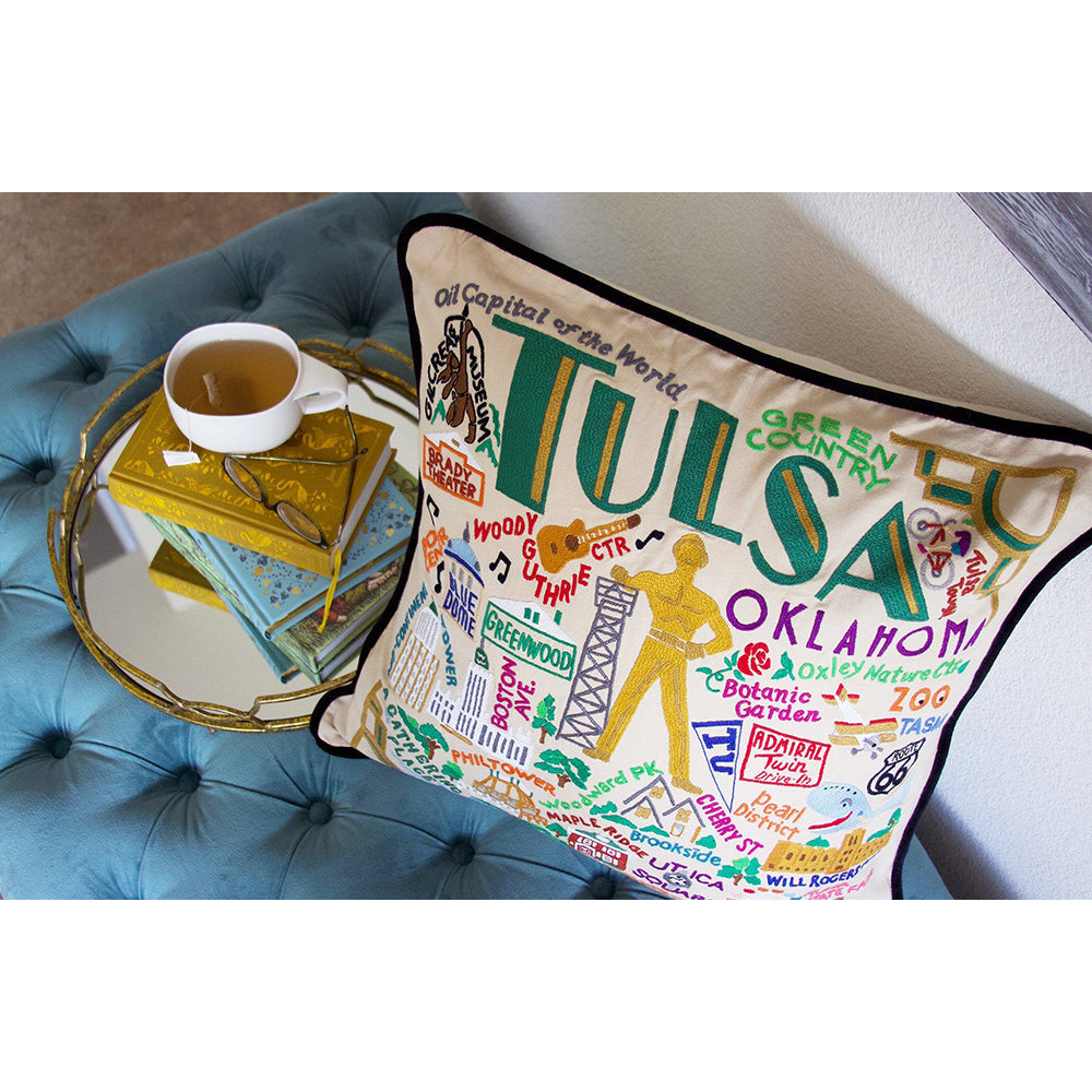Tulsa Hand-Embroidered Pillow-2