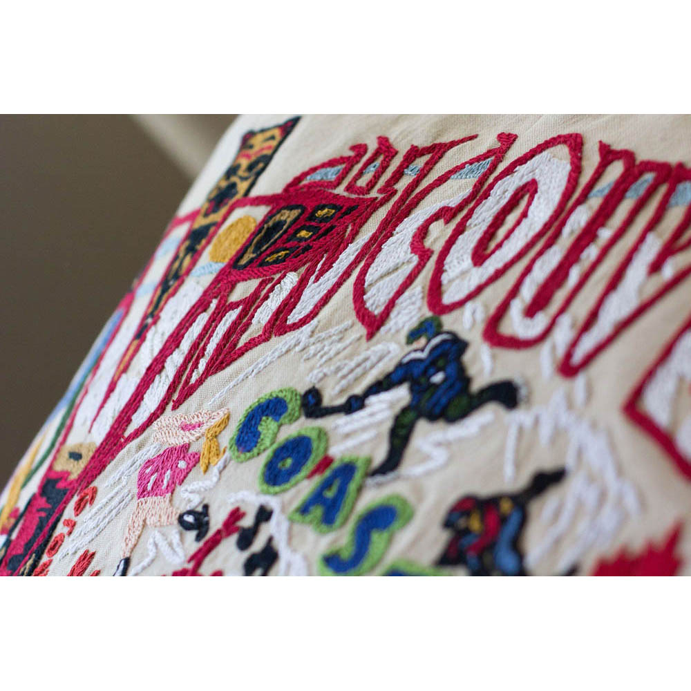 Vancouver Hand-Embroidered Pillow by CatStudio-2
