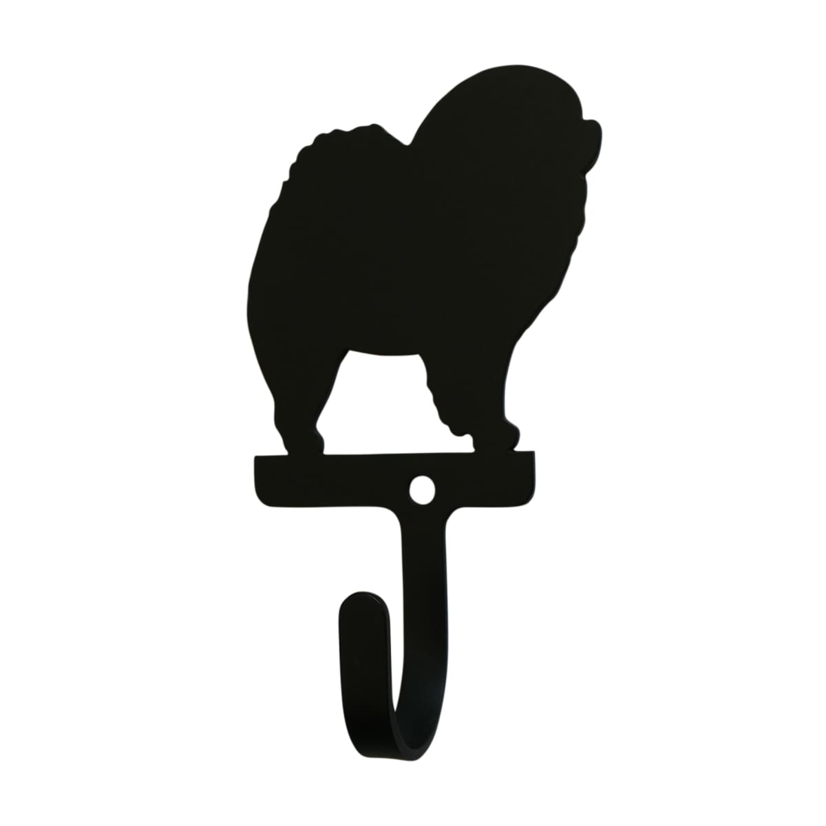 Wrought Iron Chow Chow Dog Wall Hook Decorative Small