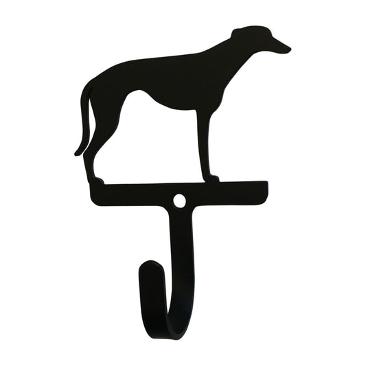 Wrought Iron Greyhound Dog Wall Hook Decorative Small