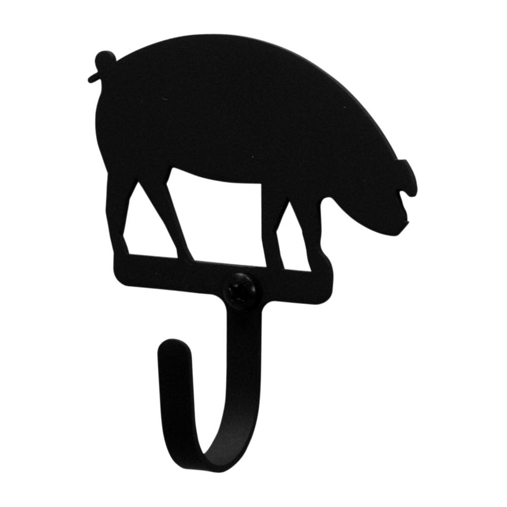 Wrought Iron Pig Wall Hook Decorative Xsmall