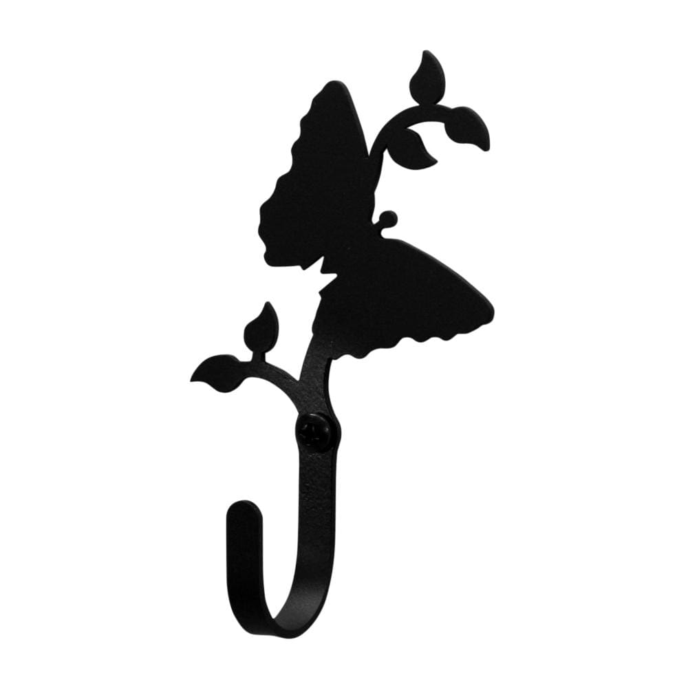 Wrought Iron Butterfly Wall Hook Decorative Small
