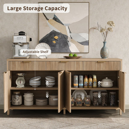 Yanosaku SC005 66'' Storage Cabinet with Drawers & Doors-4