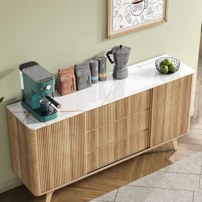 Yanosaku TS001 62" W Fluted Buffet Cabinet-2