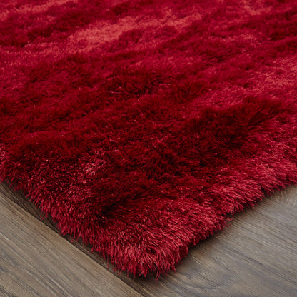 Indochine Modern Solid - Red/Purple Area Rug-4